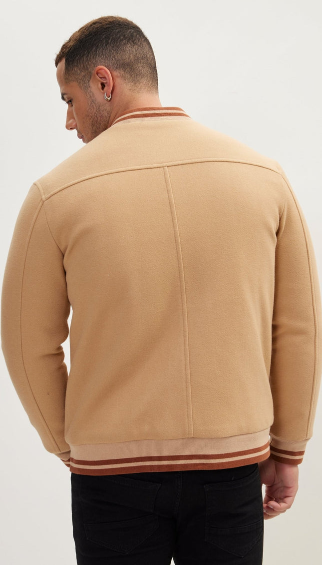 Classic Bomber Jacket - Camel - Ron Tomson