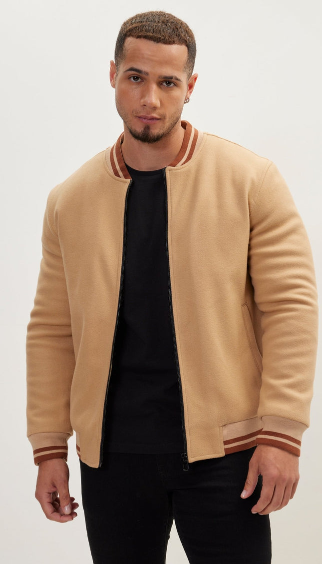 Classic Bomber Jacket - Camel - Ron Tomson