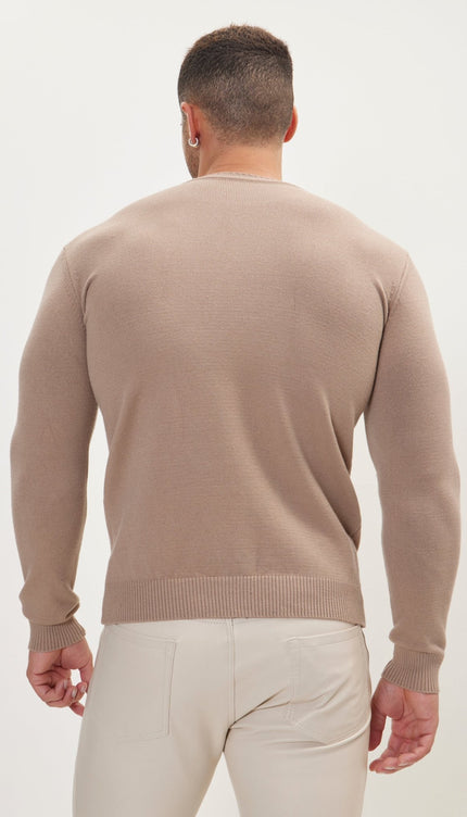 Classic Crew Neck Sweater - Vizon - Ron Tomson