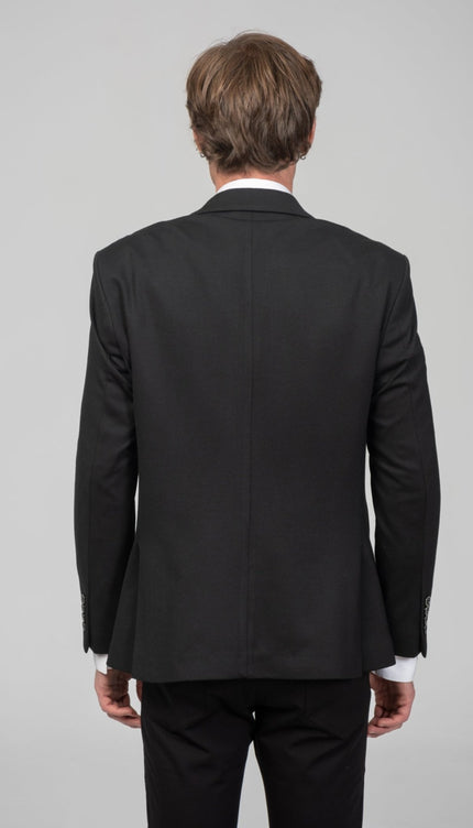 Classic Fit Blazer - Black - Ron Tomson