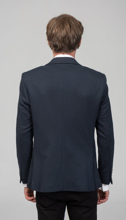 Classic Fit Blazer - Navy - Ron Tomson