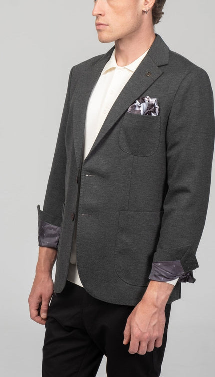 Classic Fit Jetsetter Blazer - Anthracite - Ron Tomson