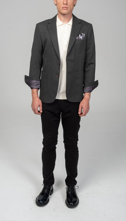 Classic Fit Jetsetter Blazer - Anthracite - Ron Tomson