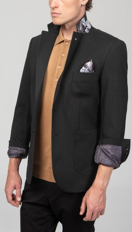 Classic Fit Jetsetter Blazer - Black - Ron Tomson