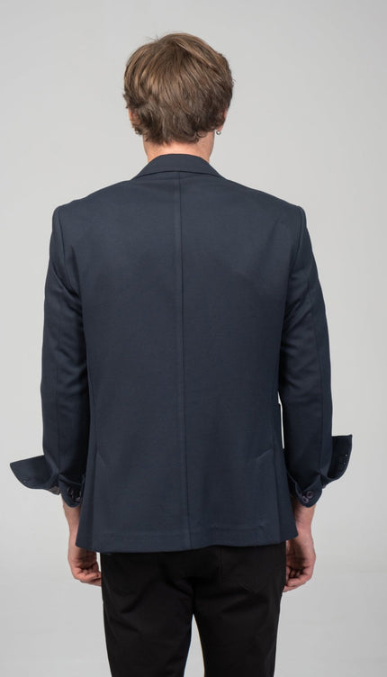 Classic Fit Jetsetter Blazer - Navy - Ron Tomson