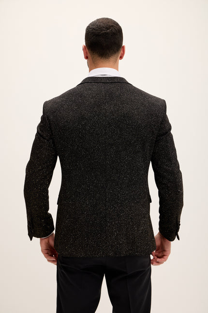 Classic Notch Lapel Dinner Jacket - Gold - Ron Tomson