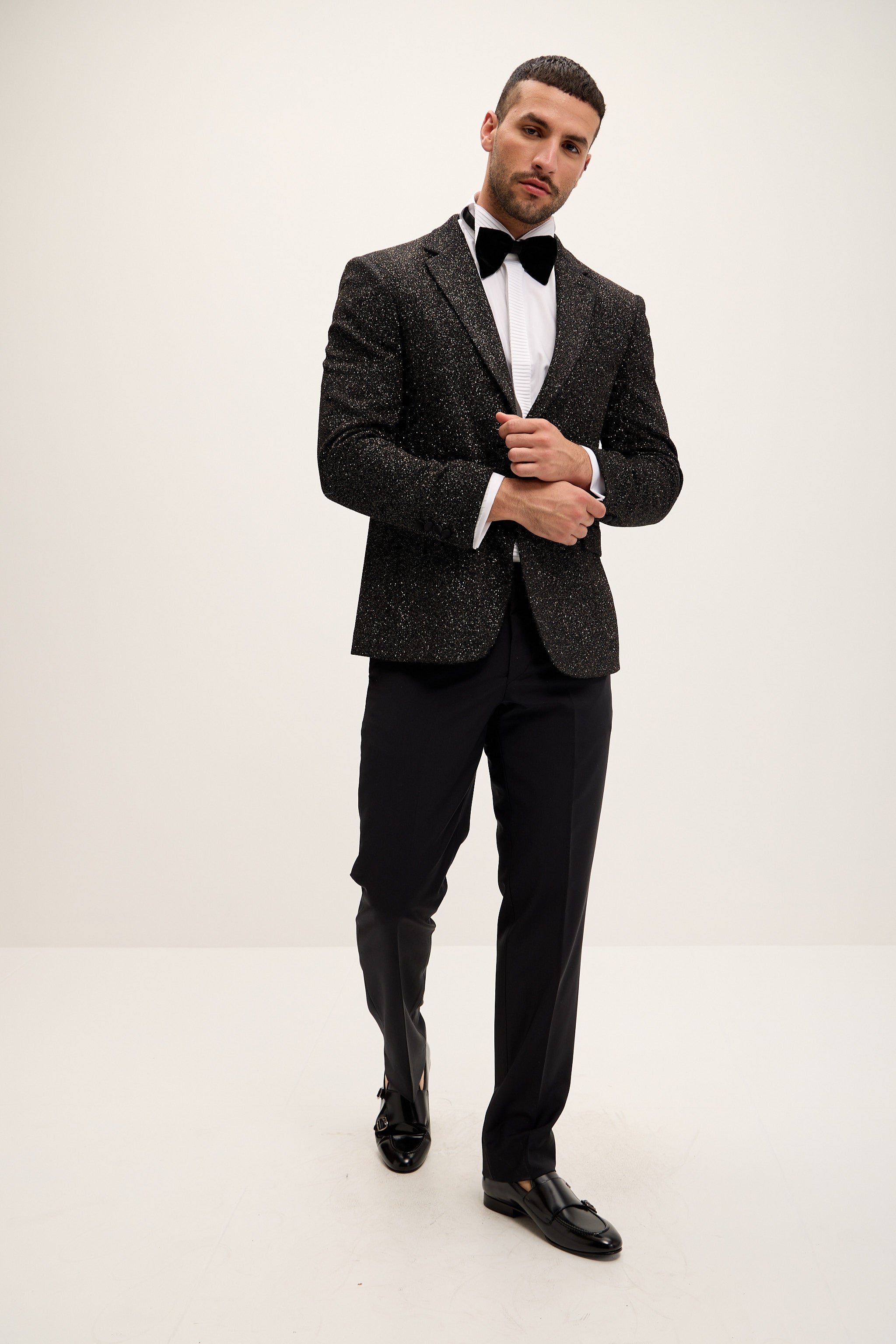 Classic Notch Lapel Dinner Jacket - Glamour Gold - Ron Tomson Gold / US52 / EU62 Classic Notch Lapel Dinner Jacket - Glamour Gold - Ron Tomson Gold / US52 / EU62