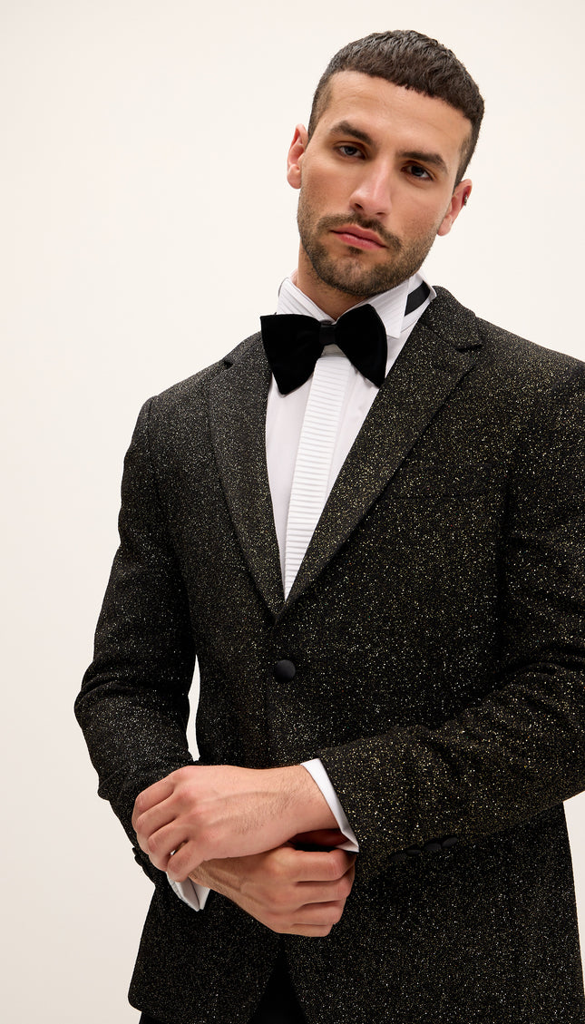 Classic Notch Lapel Dinner Jacket - Gold - Ron Tomson