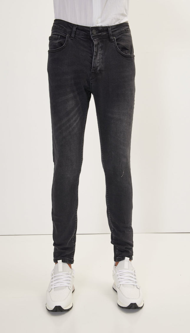 Classic Slim Fit Jean - Black White - Ron Tomson