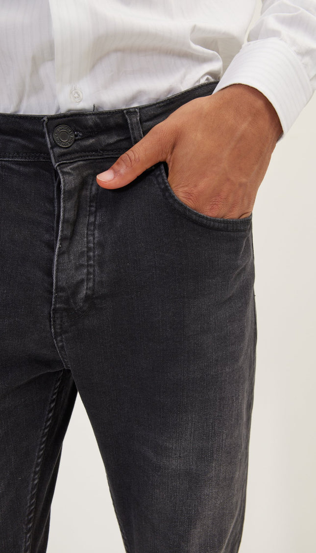 Classic Slim Fit Jean - Black White - Ron Tomson