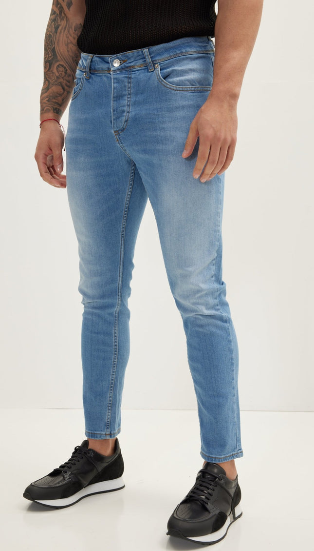 Classic Slim Fit Jean - Ice Blue - Ron Tomson