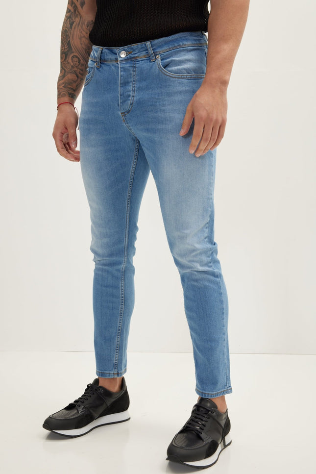 Classic Slim Fit Jean - Ice Blue - Ron Tomson