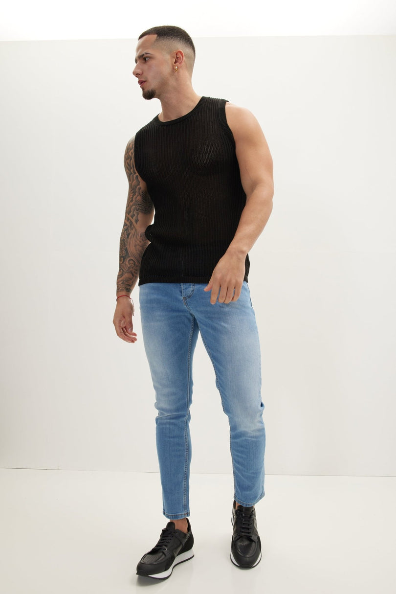 Classic Slim Fit Jean - Ice Blue - Ron Tomson
