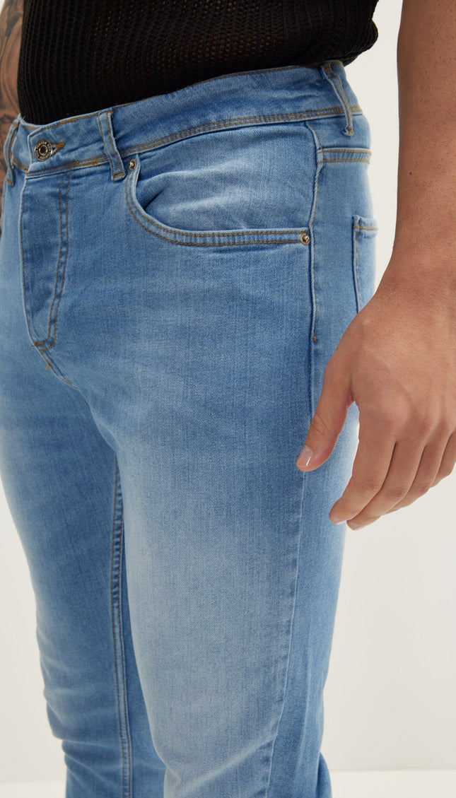 Classic Slim Fit Jean - Ice Blue - Ron Tomson