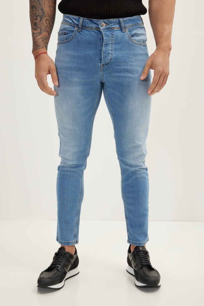 Classic Slim Fit Jean - Ice Blue - Ron Tomson