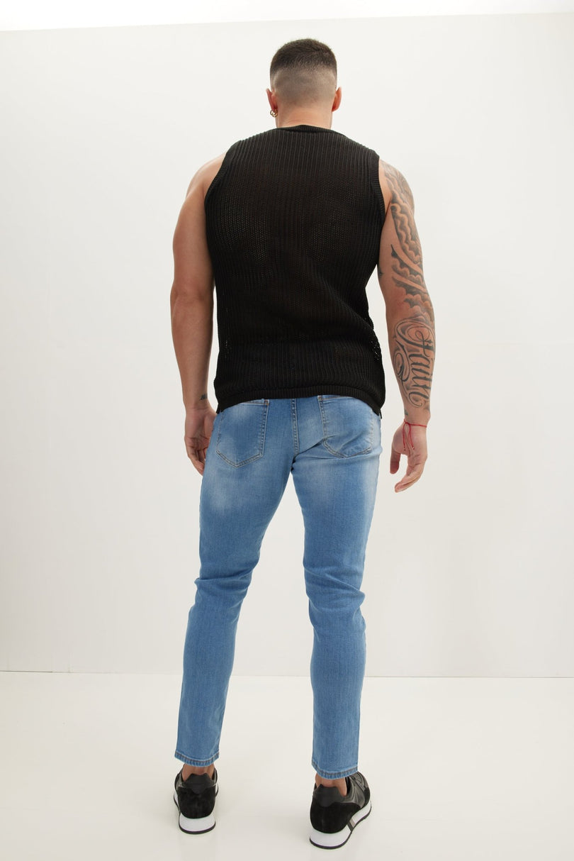 Classic Slim Fit Jean - Ice Blue - Ron Tomson