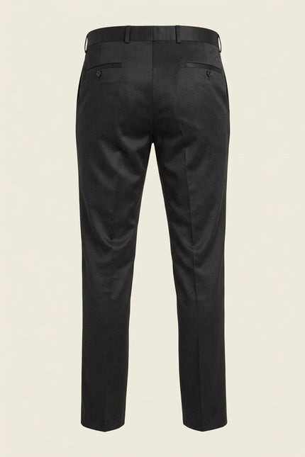 Classic Tuxedo Pants - Black Shine - Back