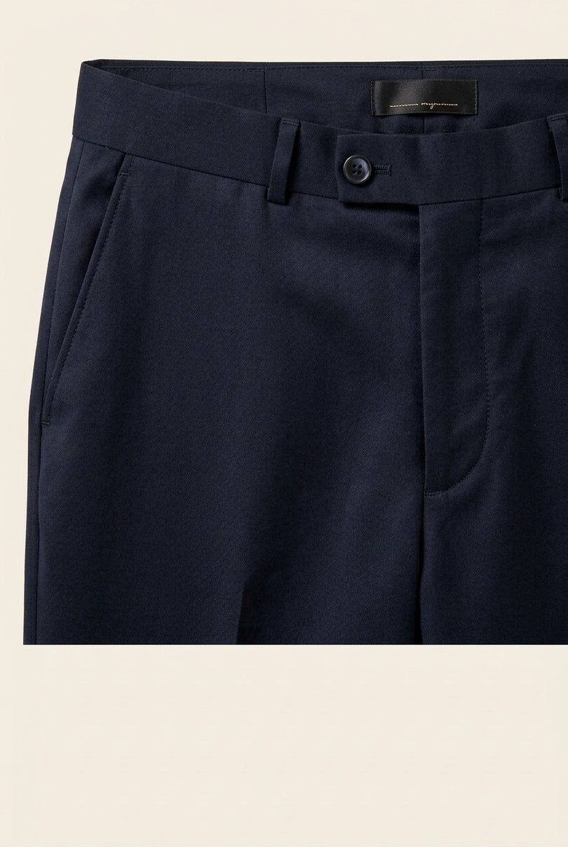 Classic Tuxedo Pants - Dark Navy - Detail