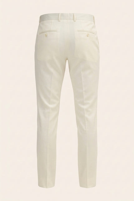 Classic Tuxedo Pants - Off White - Back