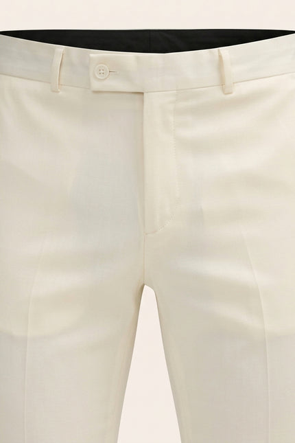 Classic Tuxedo Pants - Off White - Detail