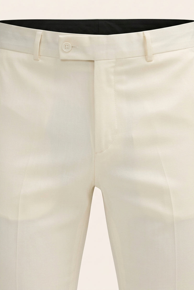 Classic Tuxedo Pants - Off White - Detail