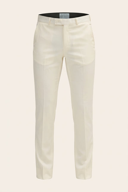 Classic Tuxedo Pants - Off White - Front