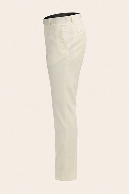 Classic Tuxedo Pants - Off White - Side