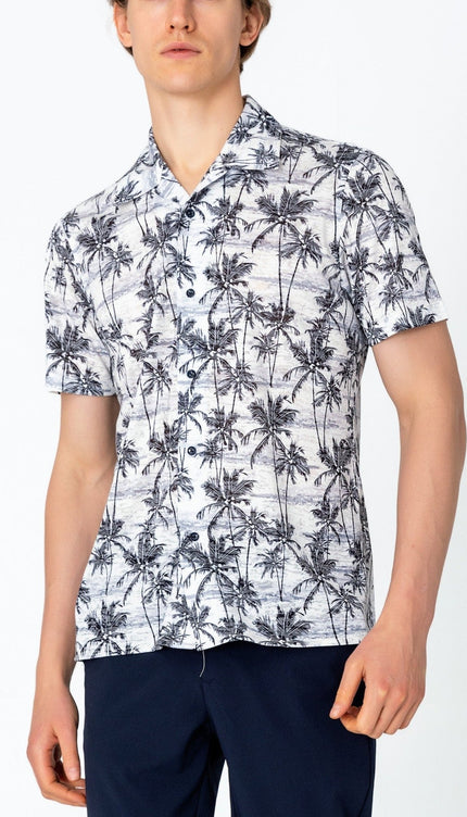 Collared Lightweight Shirt - New Palm - Ron Tomson