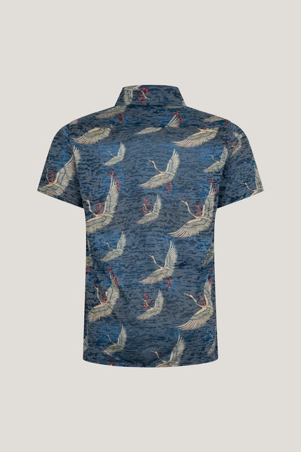 Collared Lightweight Shirt - Stork Navy - Ron Tomson