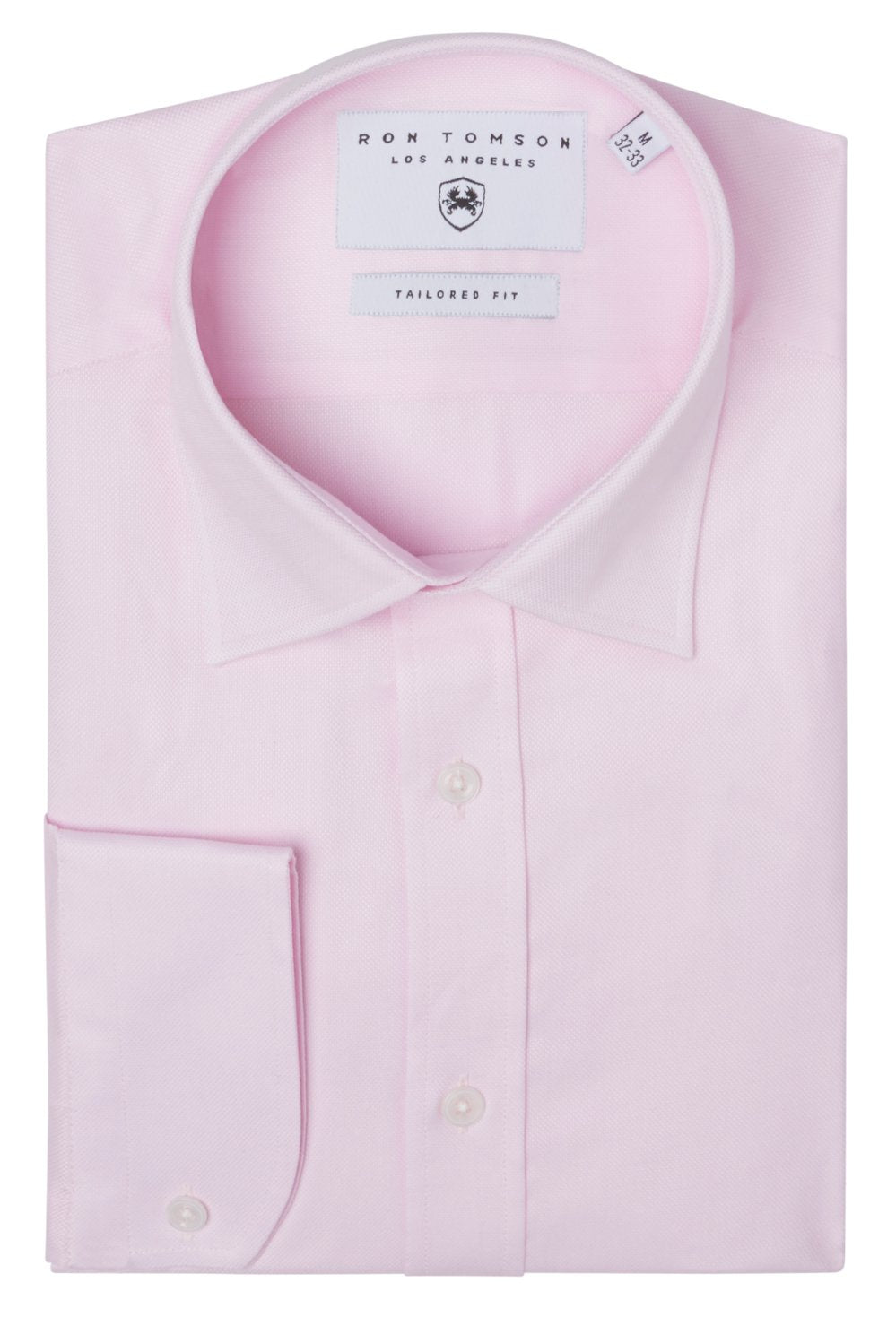 mens light pink dress shirt Men's Convertible Cuff Oxford Dress Shirt - Light Pink