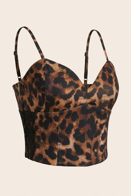 Corset Top - Brown - Front