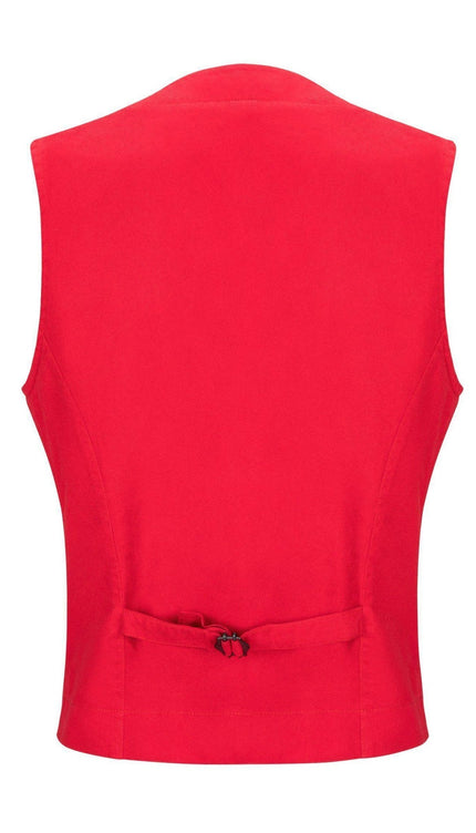 Cotton Vest - Red - Ron Tomson