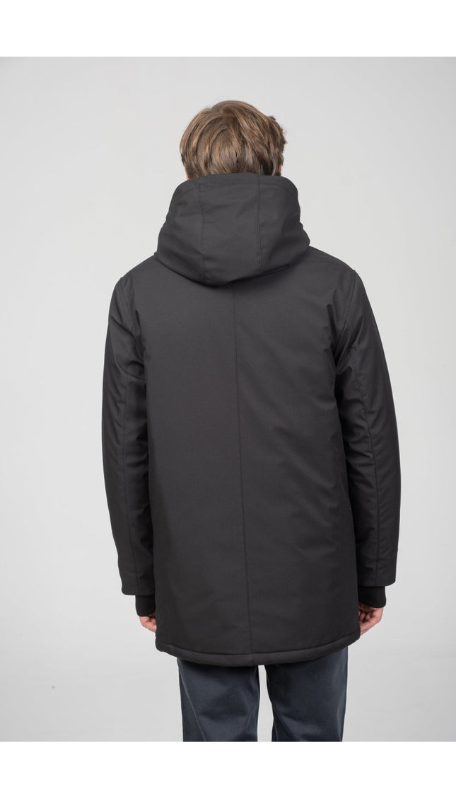 Cozy Seamless Winter Coat - Black - Ron Tomson