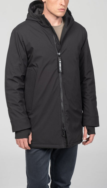 Cozy Seamless Winter Coat - Black - Ron Tomson