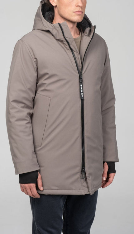 Cozy Seamless Winter Coat - Gray - Ron Tomson