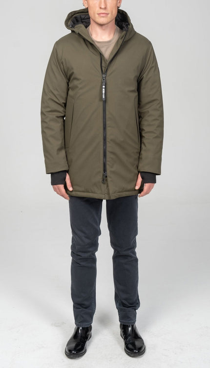 Cozy Seamless Winter Coat - Khaki - Ron Tomson