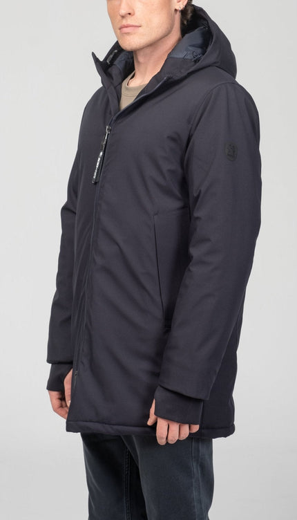 Cozy Seamless Winter Coat - Navy - Ron Tomson