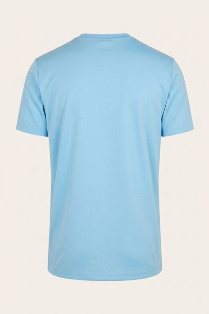Crew-Neck T-Shirt - Blue - Back