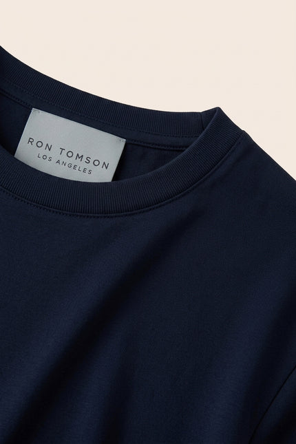Crew Neck T-shirt - Navy - Detail