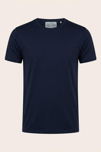 Crew Neck T-shirt - Navy - Front