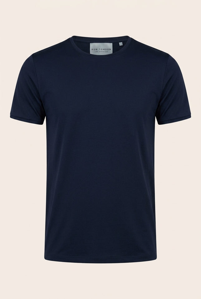 Crew Neck T-shirt - Navy - Front