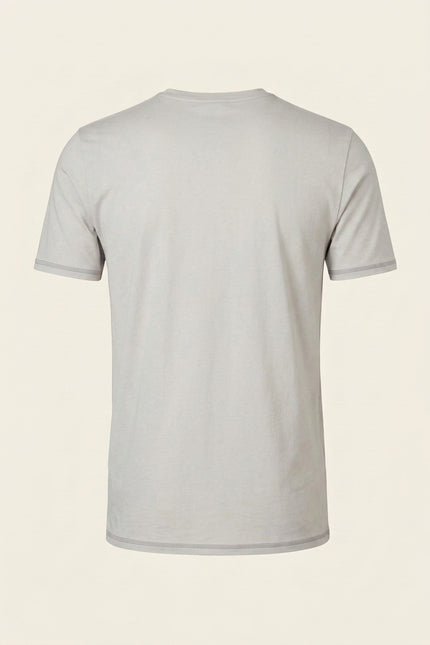 Crew Neck T-shirt - Stone - Back