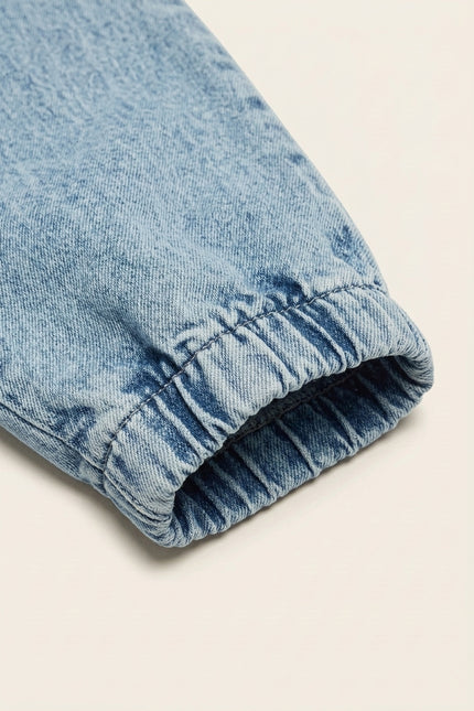 Denim Joggers - Ice Blue - Detail