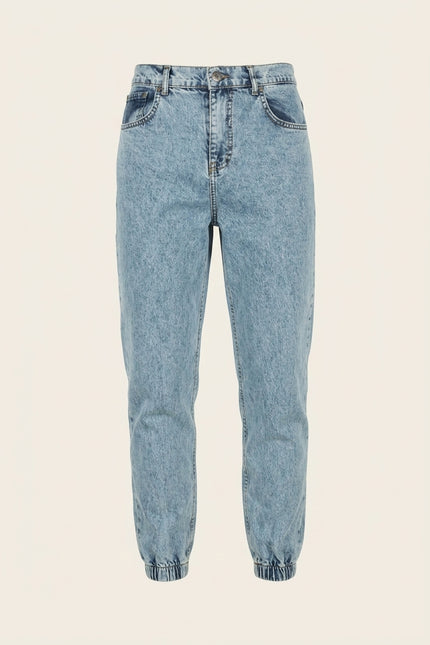 Denim Joggers - Ice Blue - Front
