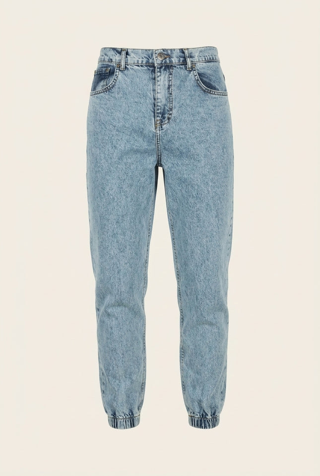 Denim Joggers - Ice Blue - Front