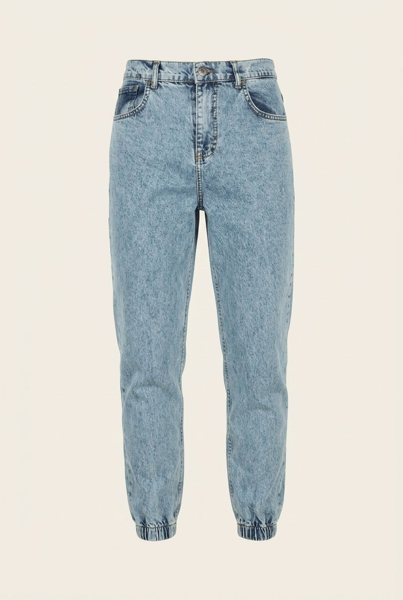 Denim Joggers - Ice Blue - Front