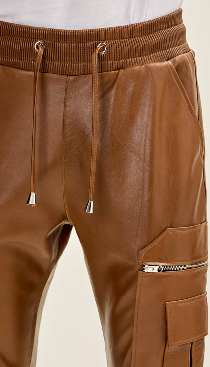 Destination Genuine Leather Jogger - Brown - Ron Tomson