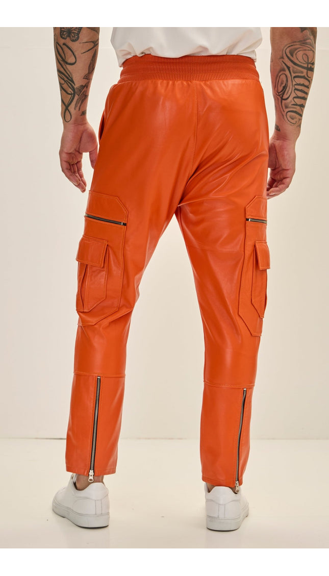 Destination Genuine Leather Jogger - Orange - Ron Tomson