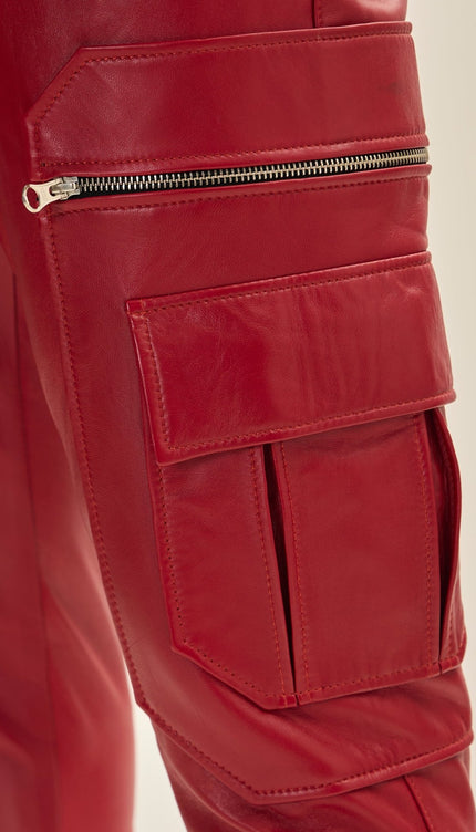 Destination Genuine Leather Jogger - Red - Ron Tomson