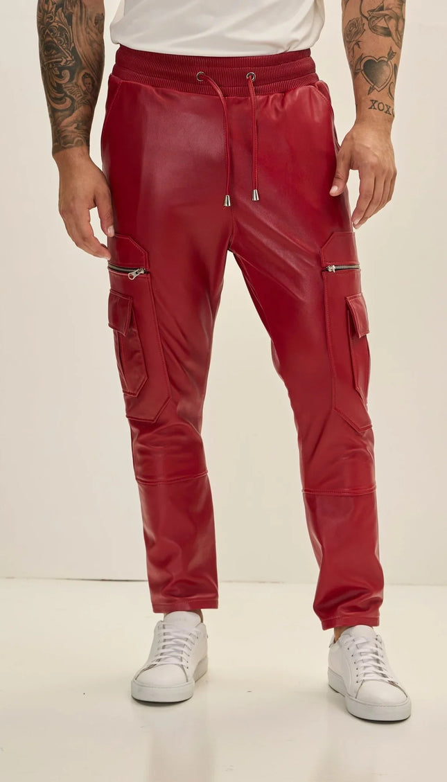 Destination Genuine Leather Jogger - Red - Ron Tomson